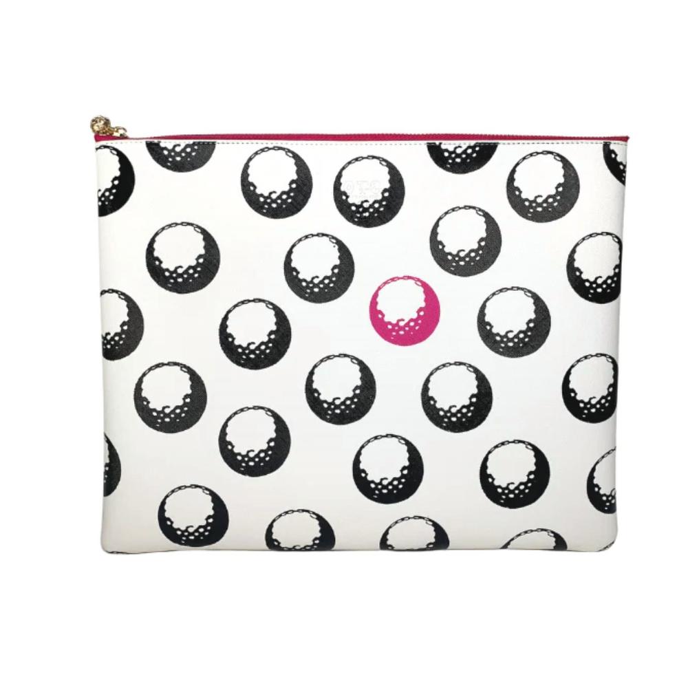 NEW OTG twenty four seven pouch bag in lilly golf balls/white